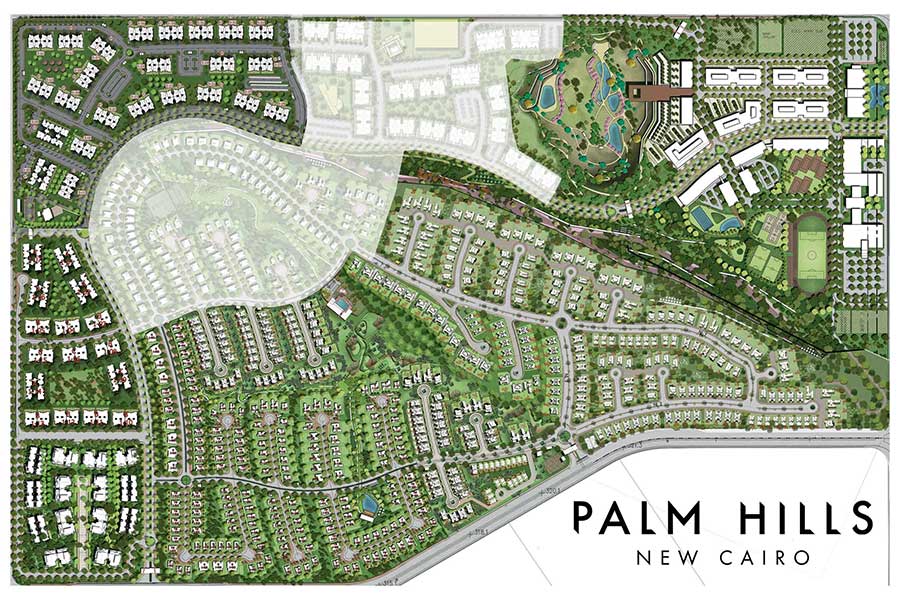 ماستر بلان مشروع Palm Hills New Cairo