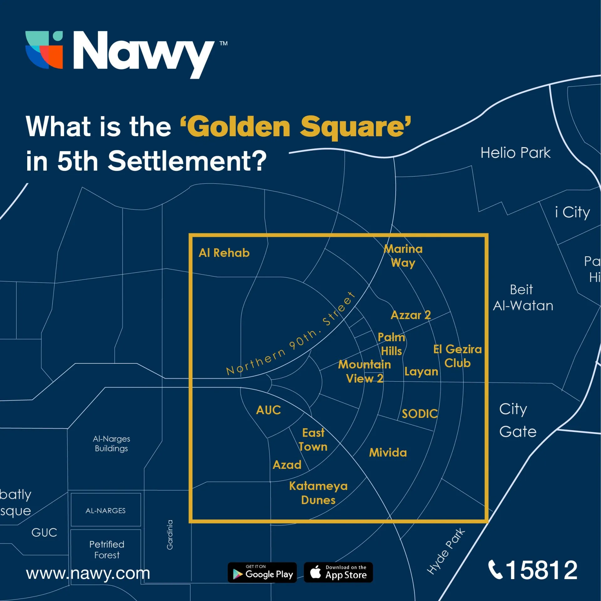 New Cairo Compounds in Golden Square