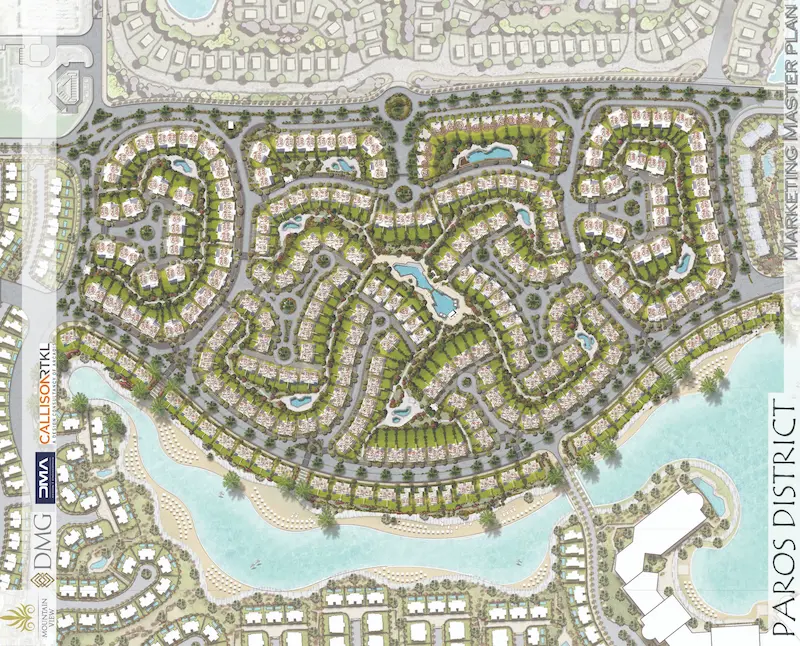 Mountain View Ras El Hekma Master Plan - Paros Neighborhood
