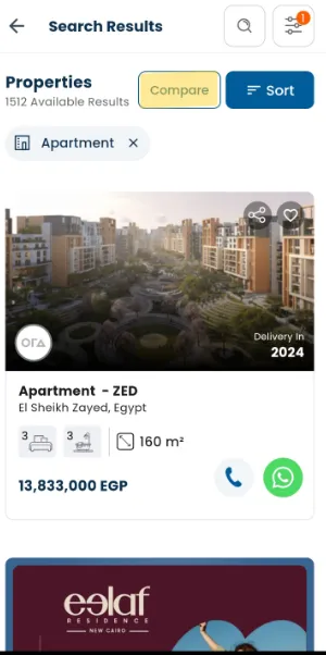 Nawy real estate mobile app step 3