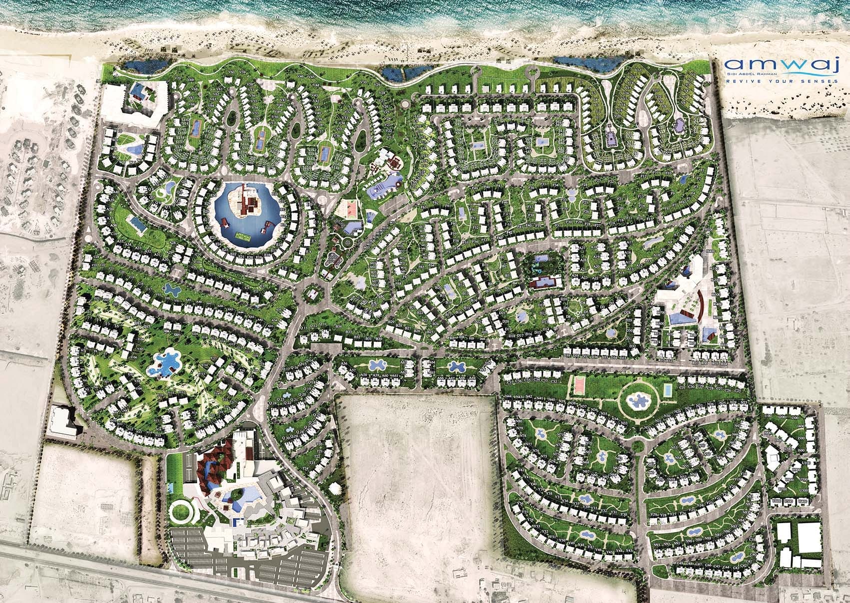 Amwaj Resort North Coast Master Plan