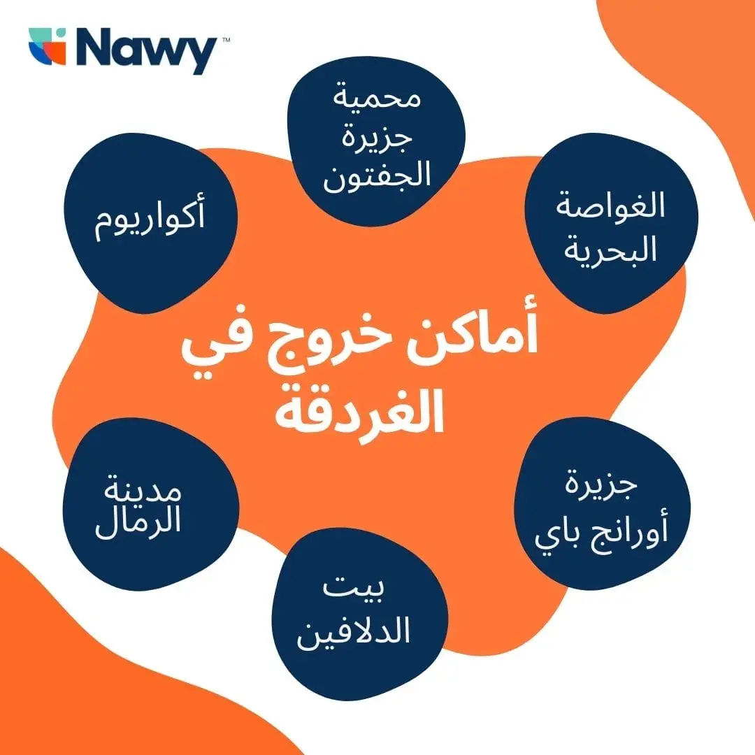 تصميم يشتمل على أماكن خروج في الغردقة
