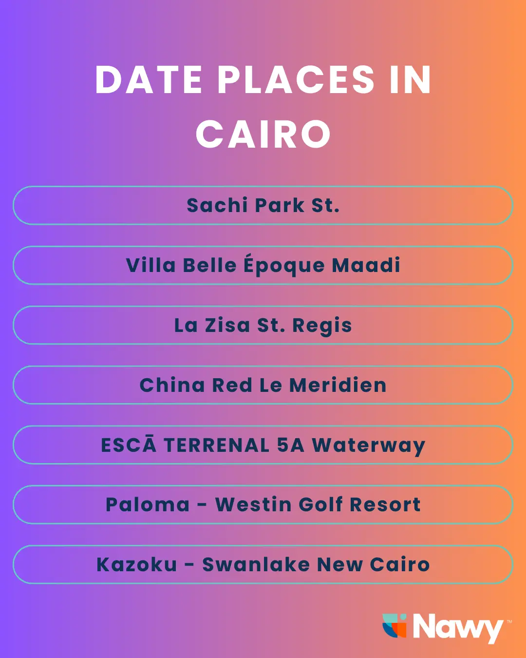 Best Date Places in Cairo