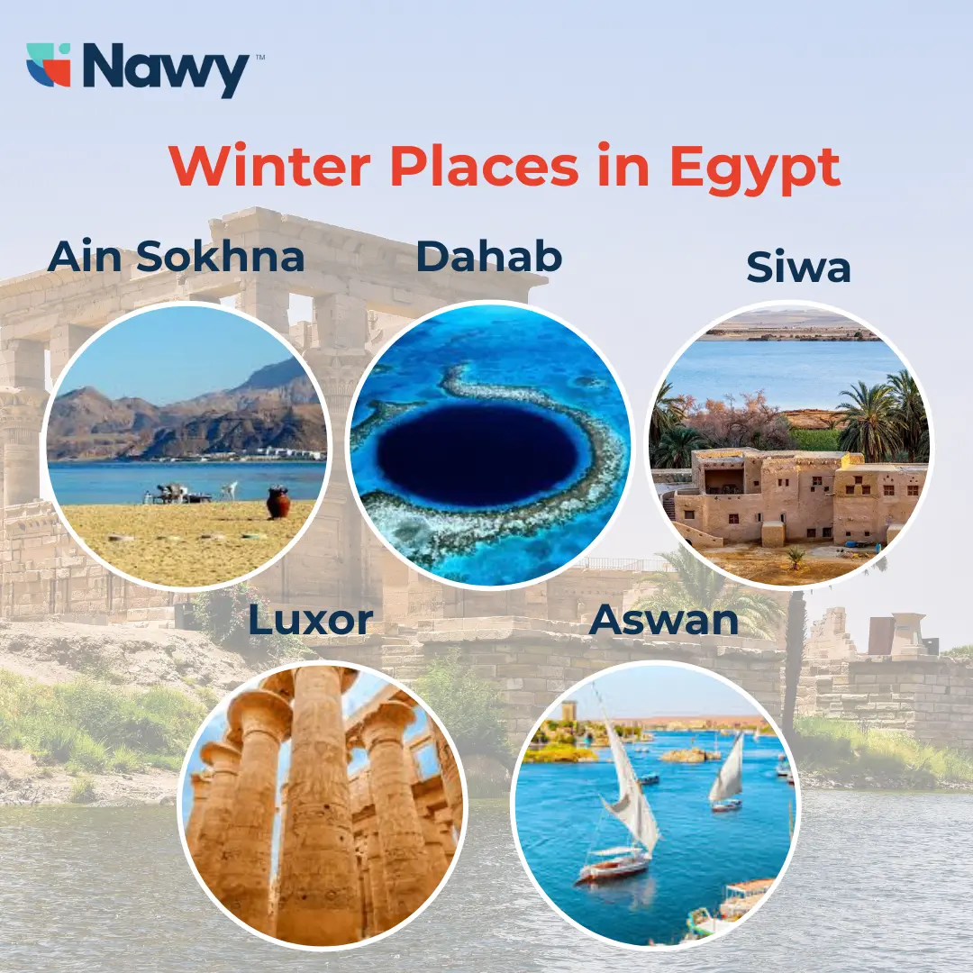 Winter places in Egypt