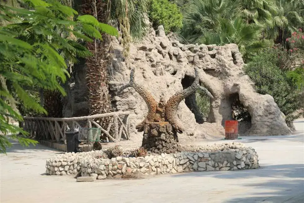 صورة داخل حديقة الأسماك في الزمالك لأشجار ومعالم