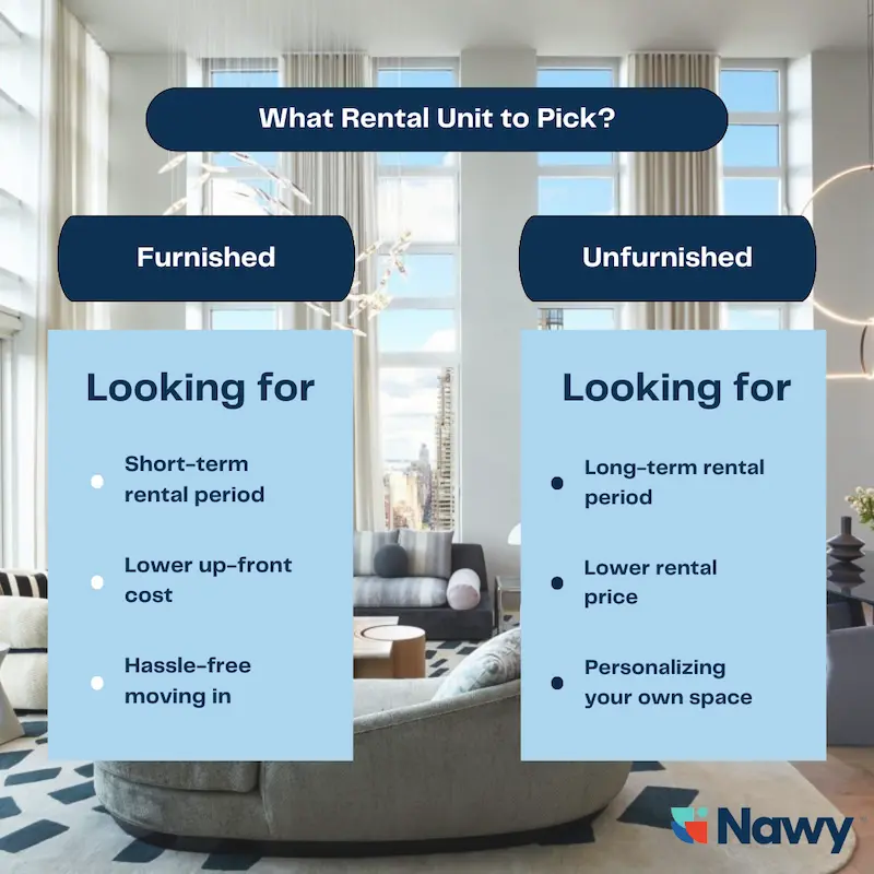 Furnished vs Unfurnished Rental