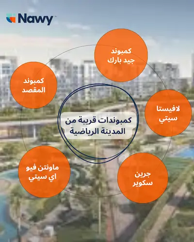 كمبوندات قريبة من المدينة الرياضية