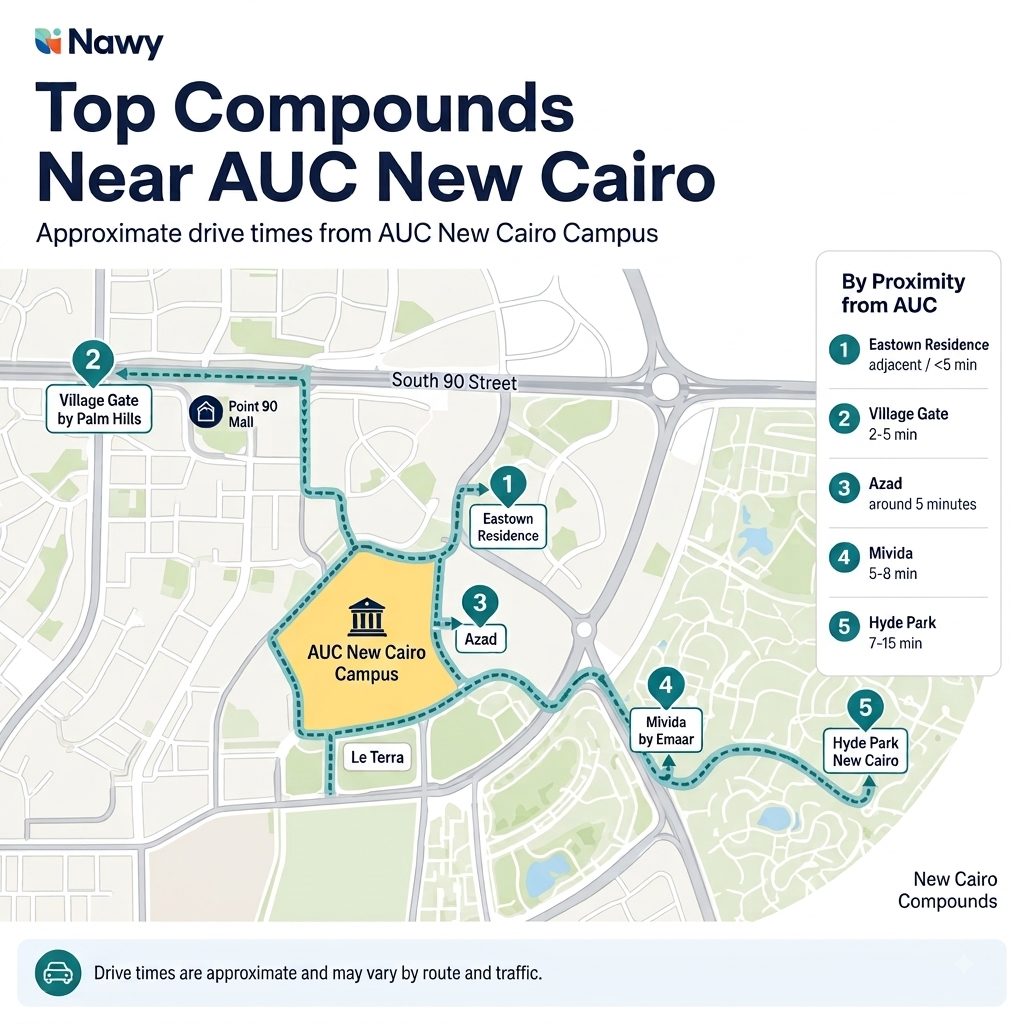 Top Compounds Near AUC New Cairo